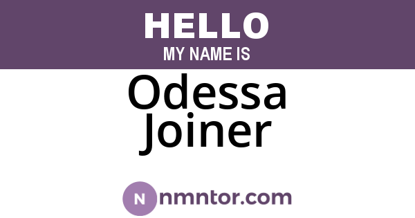 Odessa Joiner