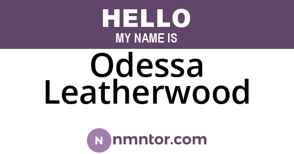 Odessa Leatherwood