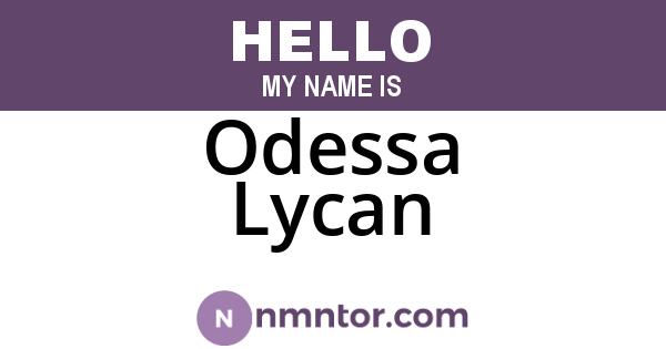 Odessa Lycan
