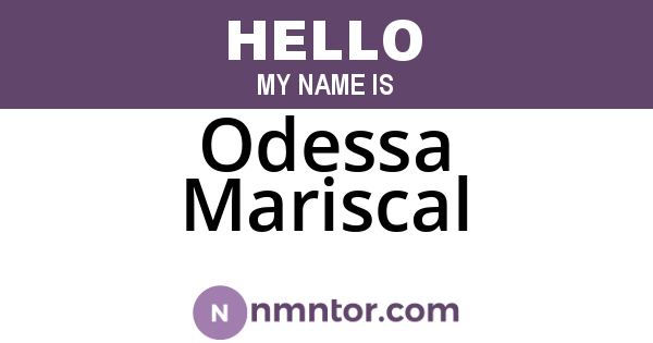 Odessa Mariscal
