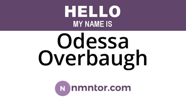 Odessa Overbaugh