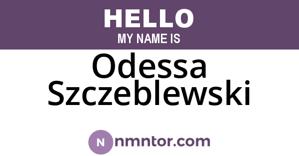 Odessa Szczeblewski