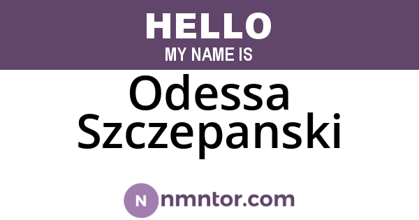 Odessa Szczepanski