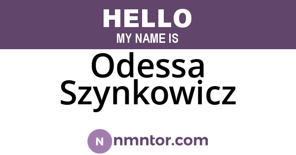 Odessa Szynkowicz