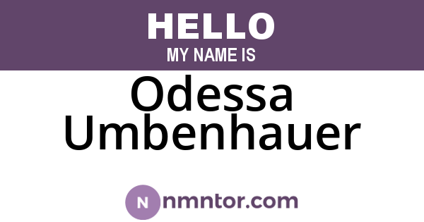 Odessa Umbenhauer