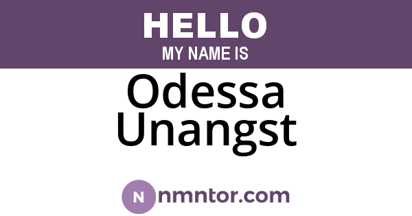 Odessa Unangst