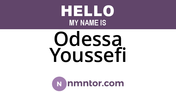 Odessa Youssefi