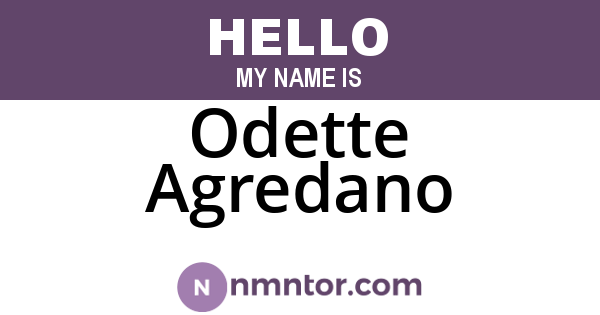 Odette Agredano