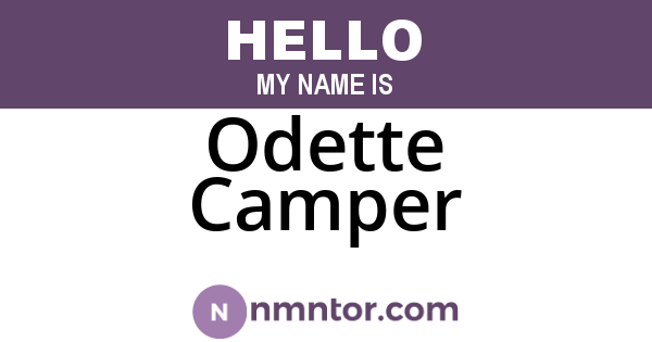 Odette Camper