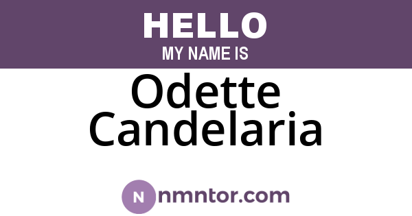 Odette Candelaria