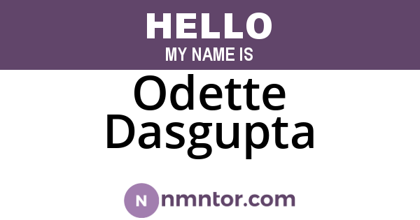 Odette Dasgupta