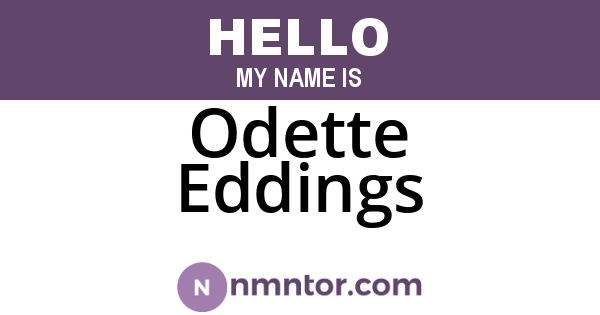 Odette Eddings