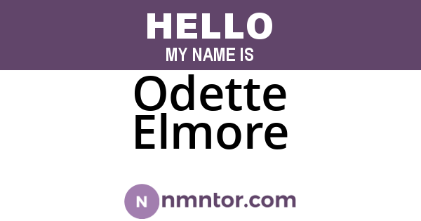 Odette Elmore