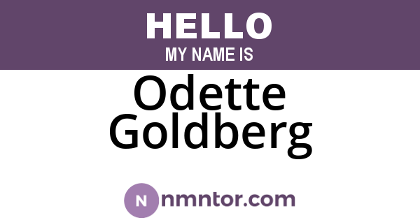 Odette Goldberg