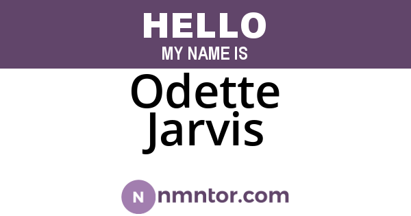 Odette Jarvis