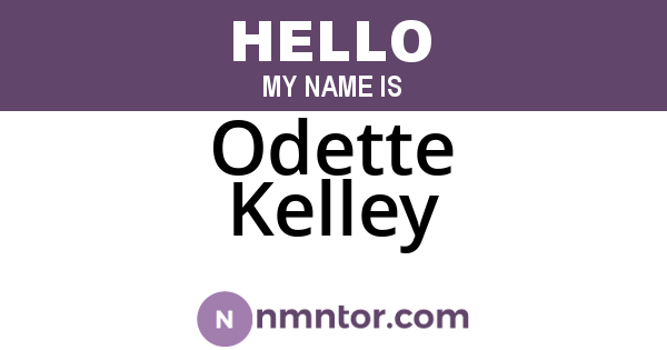 Odette Kelley