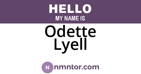 Odette Lyell