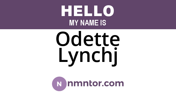 Odette Lynchj