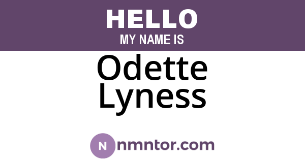 Odette Lyness