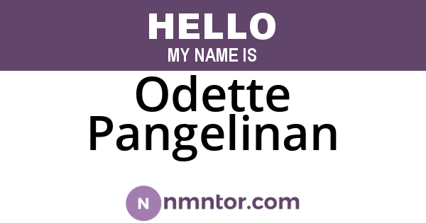 Odette Pangelinan
