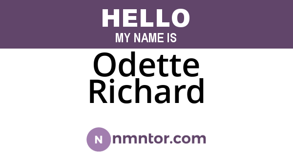 Odette Richard
