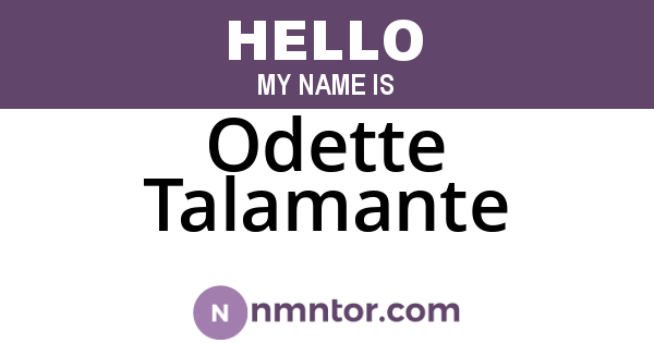 Odette Talamante