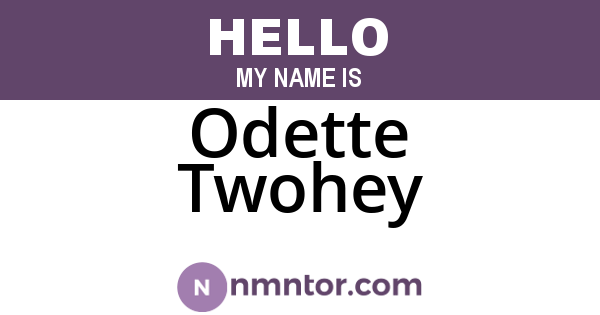 Odette Twohey