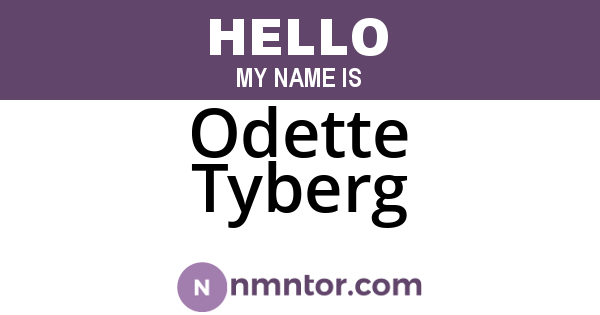 Odette Tyberg