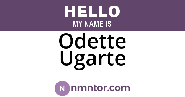 Odette Ugarte
