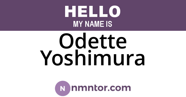 Odette Yoshimura