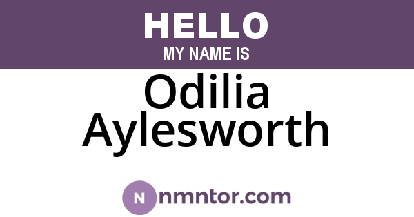 Odilia Aylesworth