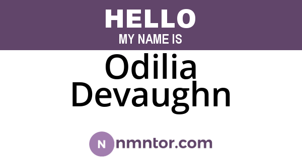 Odilia Devaughn