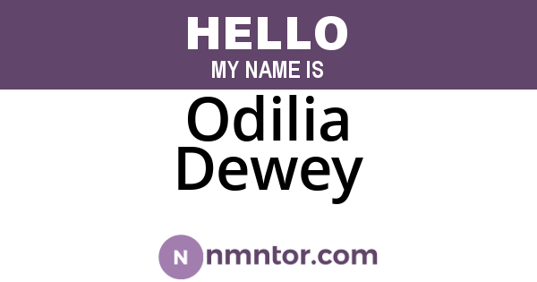 Odilia Dewey