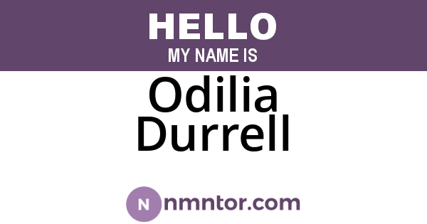 Odilia Durrell