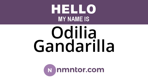 Odilia Gandarilla