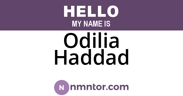 Odilia Haddad