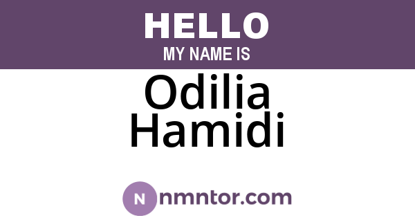Odilia Hamidi