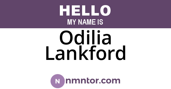 Odilia Lankford
