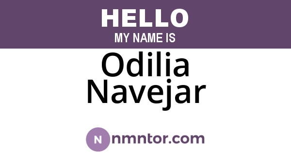 Odilia Navejar