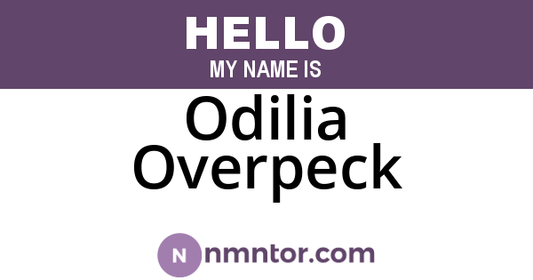 Odilia Overpeck