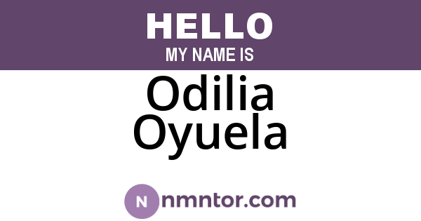 Odilia Oyuela
