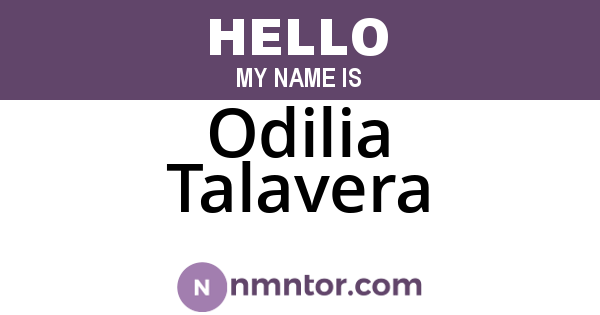 Odilia Talavera