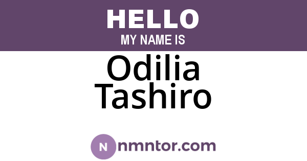Odilia Tashiro