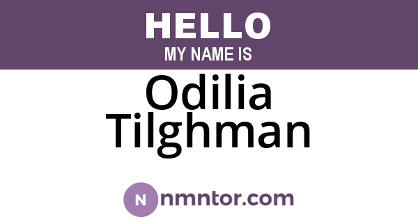 Odilia Tilghman