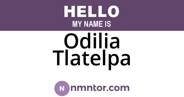 Odilia Tlatelpa