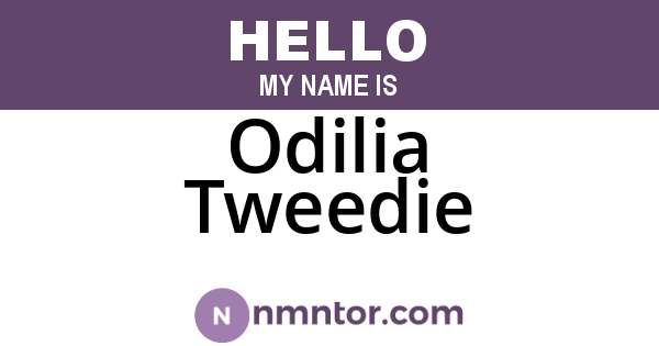 Odilia Tweedie