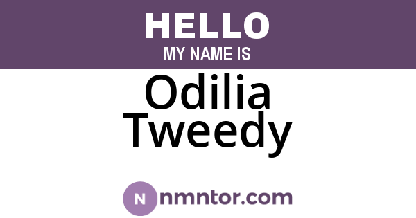 Odilia Tweedy