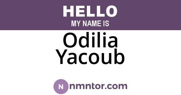 Odilia Yacoub
