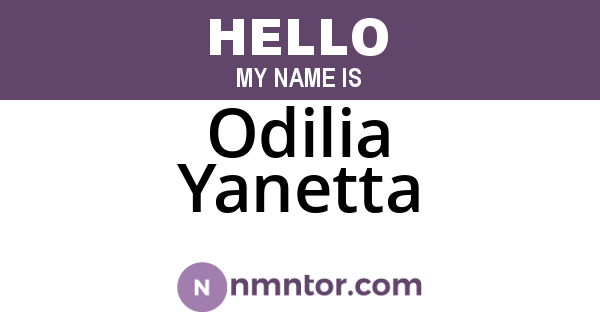 Odilia Yanetta