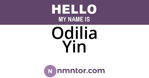 Odilia Yin
